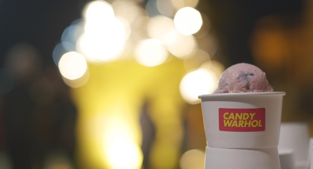 Candy Warhol ice cream creation