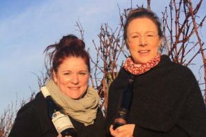 Anna and Heidi Seifried with their award-winning wines. 