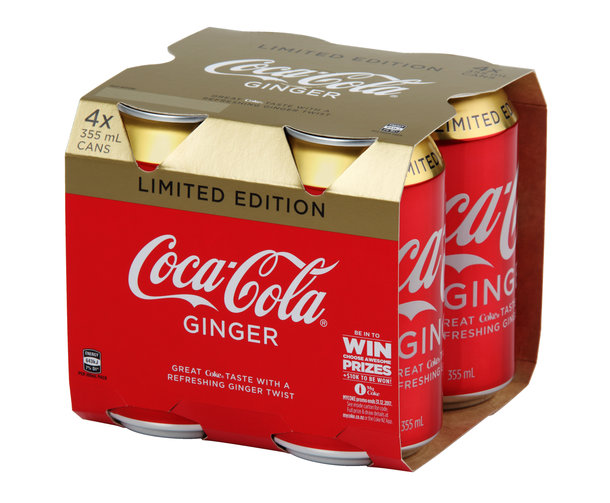 Coca-Cola Ginger launches in New Zealand