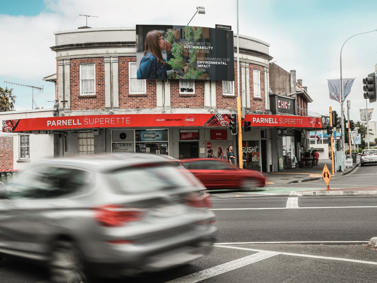JCDecaux introduces eco-friendly billboard material in NZ