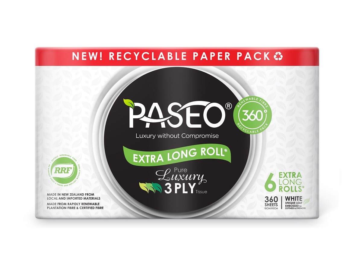 Paseo 360, recyclable paper pack