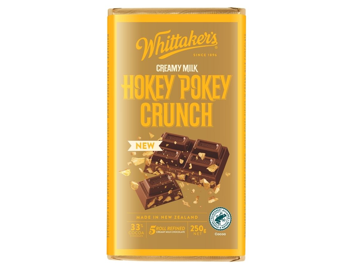 Whittaker’s new Hokey Pokey Crunch