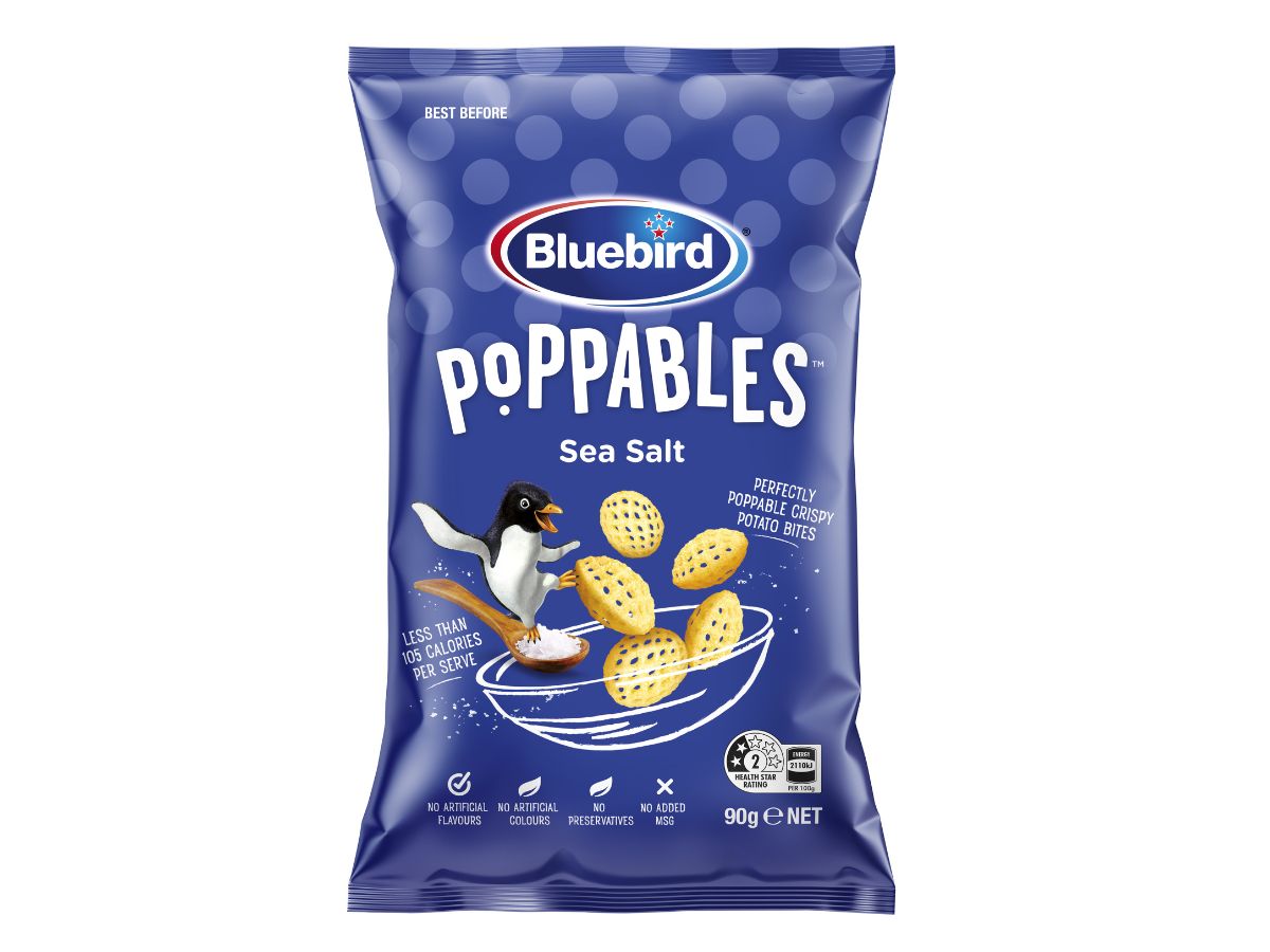 Pop pop perfection! ALL NEW Poppables Sea Salt added to the delicious Bluebird Poppables range