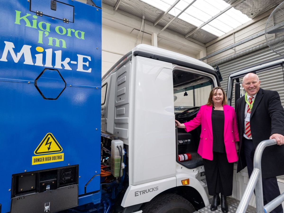 Meet Milk-E, NZ’s first electric milk tanker