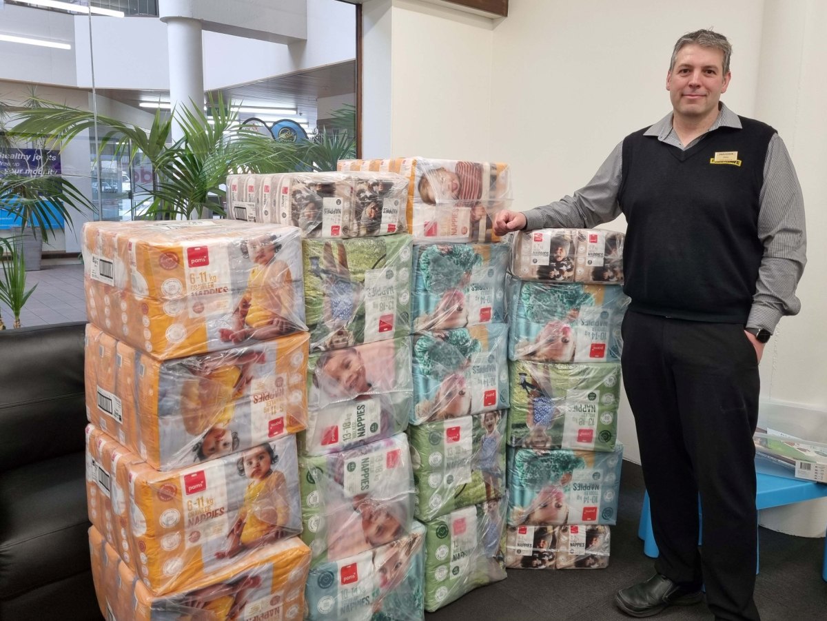 Pregnancy Help receives over 20,000 nappies from Pams