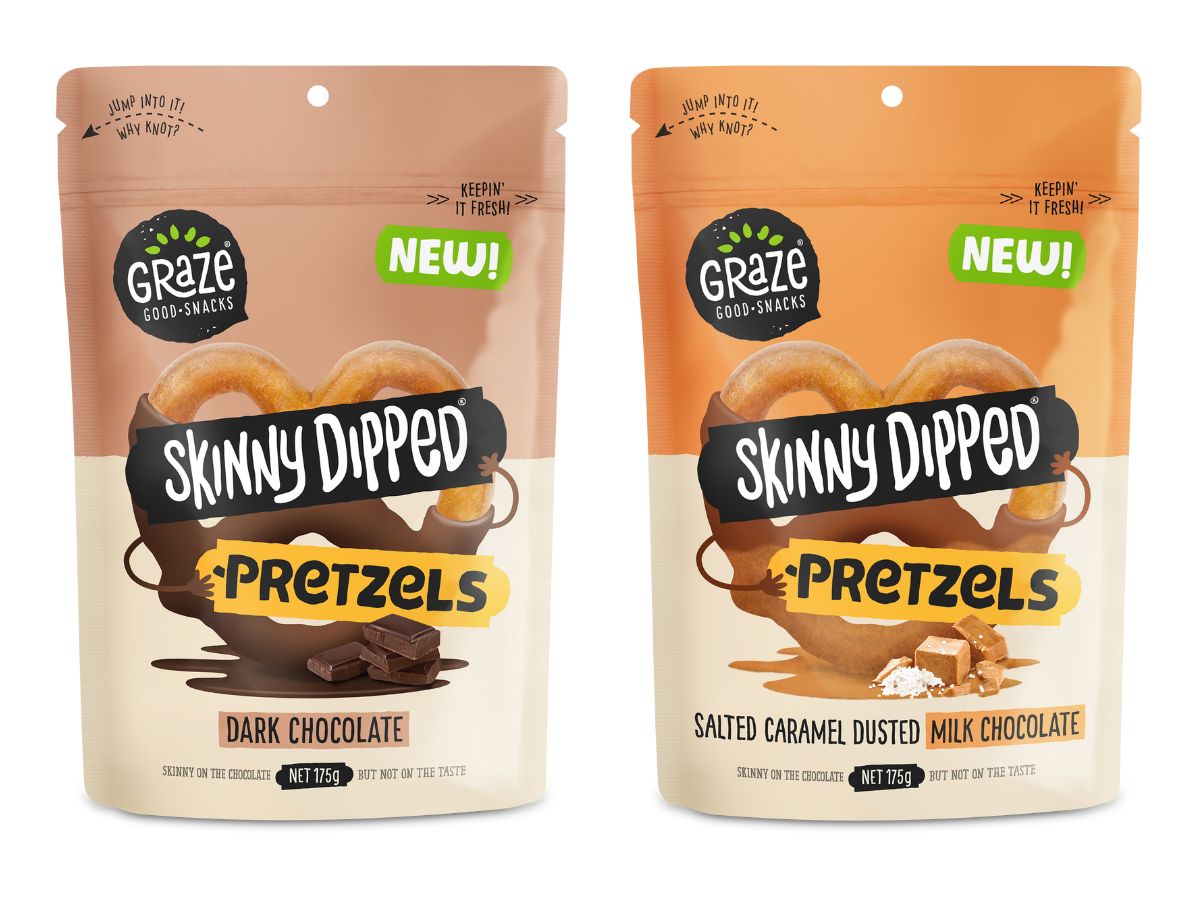 Graze skinny dipped pretzels