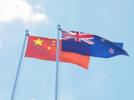China NZ flags