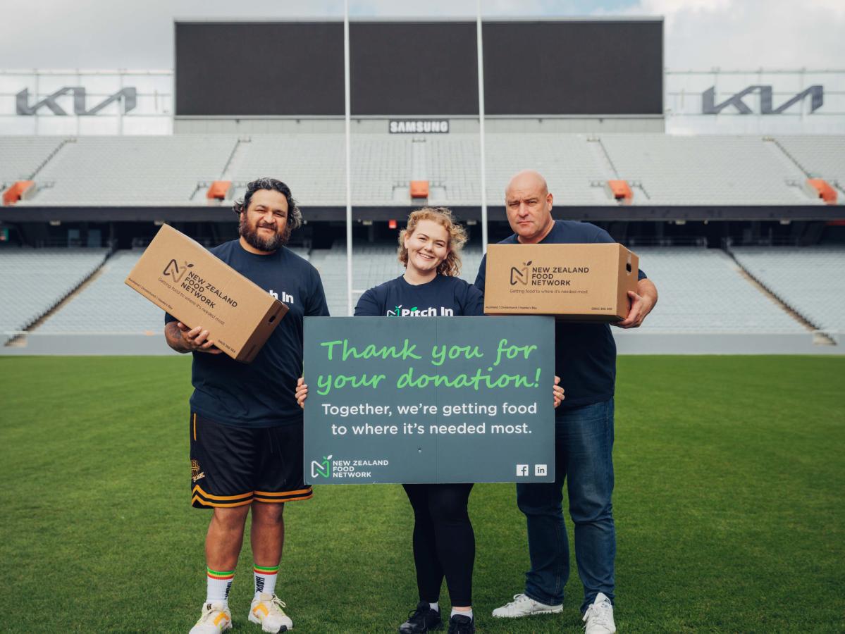 Filling Eden Park with meals for Kiwis in need
