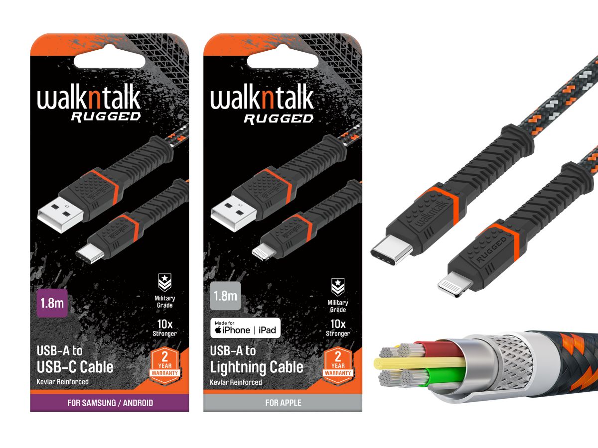 Stay connected with the Walkntalk Rugged Cable