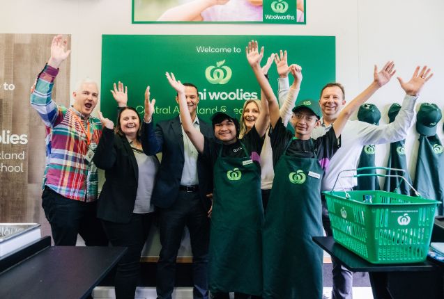 Mini Woolies second opening at Central Auckland Specialist School 